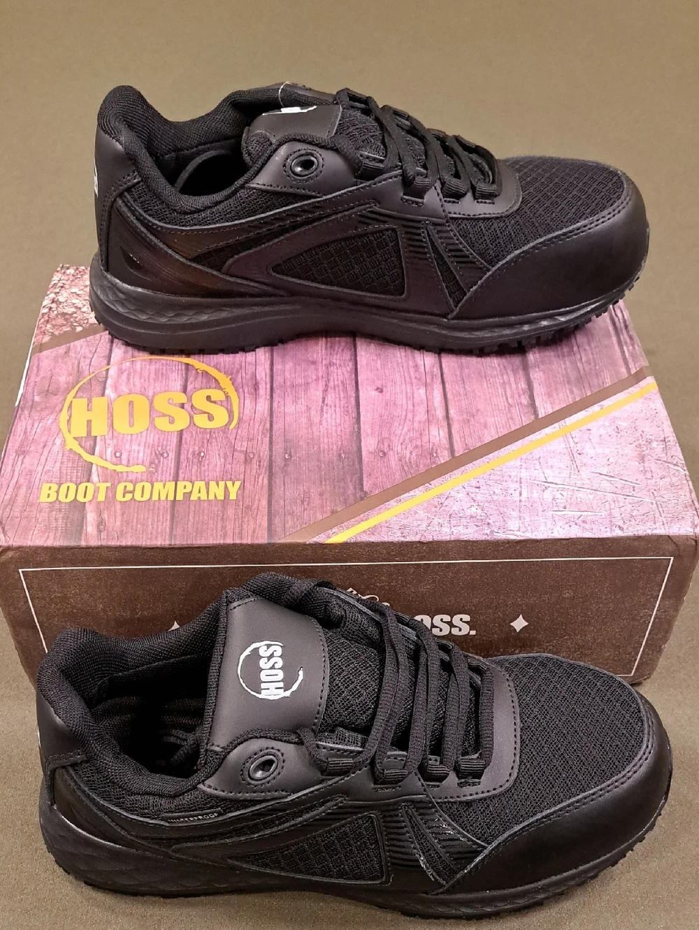 Hoss Reno II Black Athletic Composite Toe Shoe - Size: Women 8.5 Wide (2E)